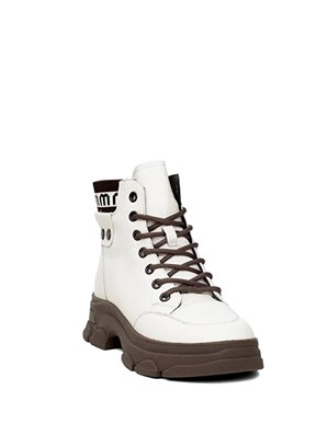 GUJA Bej Kadın Yandan Fermuarlı Casual Ayakkabı