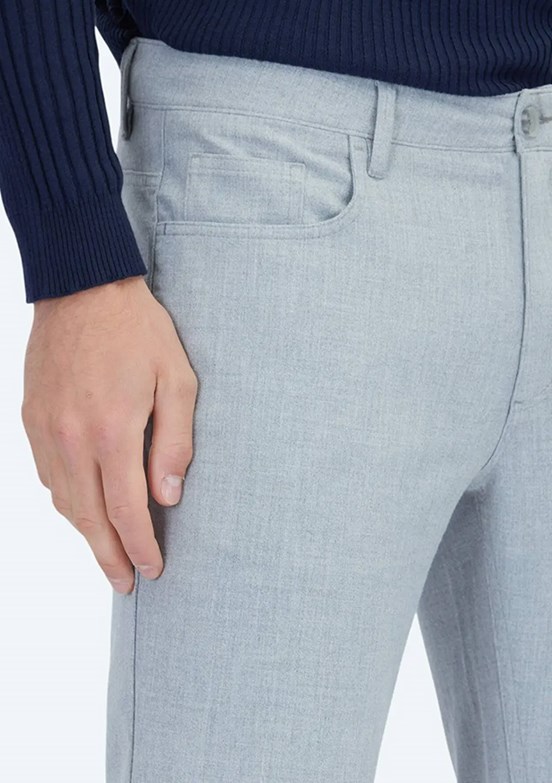 KİP Gri Erkek 5 Cep Pantolon