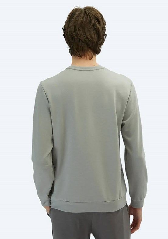 KİP Gri Erkek Örme Sweatshirt