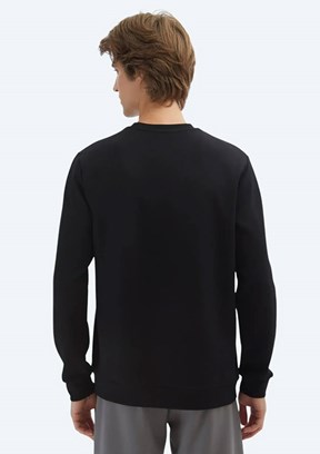 KİP Siyah Erkek Örme Sweatshirt