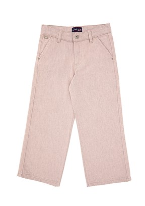 US POLO ASSN Pembe Kız Çocuk Rahat Kesim Jean Pantolon