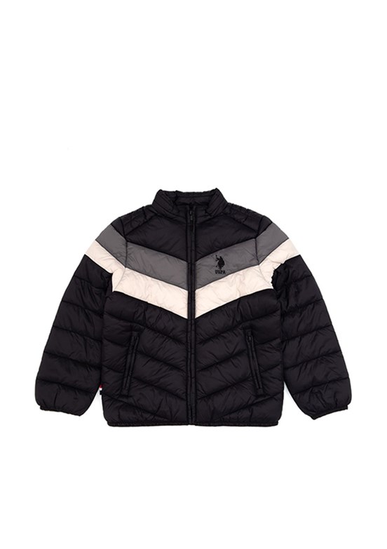 US POLO ASSN Erkek Çocuk Siyah Basic Mont