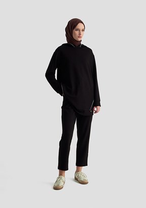 ARMİNE Siyah Kadın Pantolonlu Takım