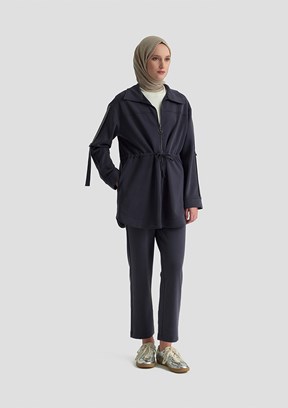 ARMİNE Lacivert Kadın Pantolonlu Takım