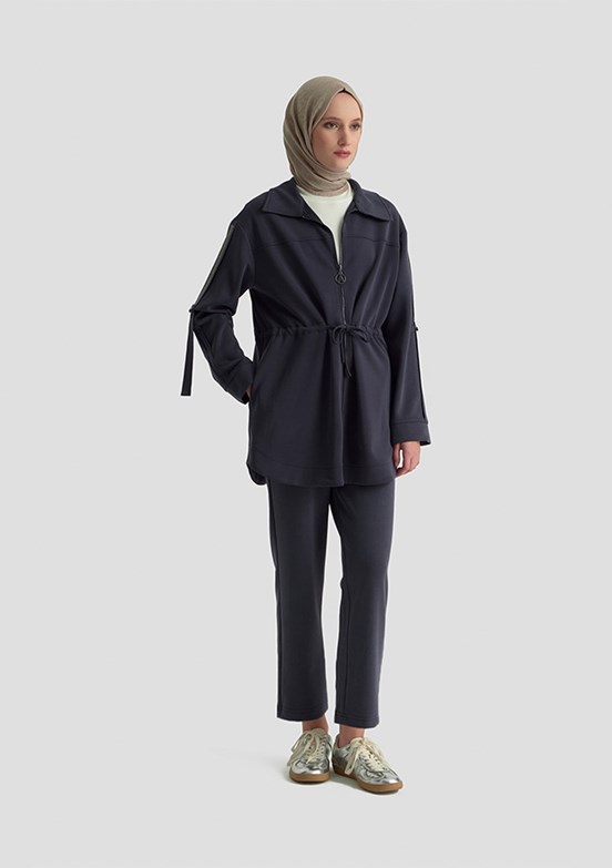 ARMİNE Lacivert Kadın Pantolonlu Takım