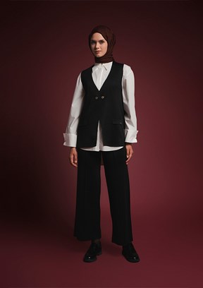 ARMİNE Siyah Kadın Pantolonlu Takım