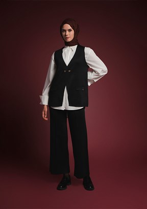 ARMİNE Siyah Kadın Pantolonlu Takım