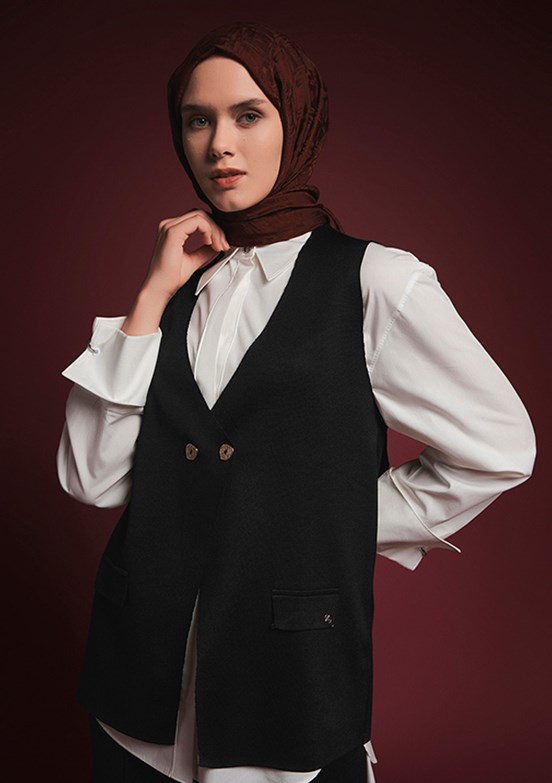 ARMİNE Siyah Kadın Pantolonlu Takım