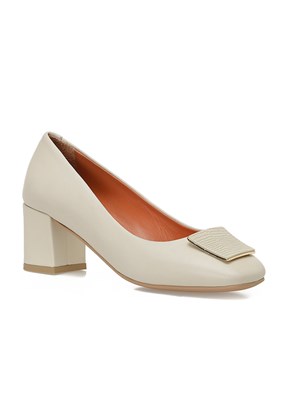 İNCİ Bej Kadın Topuklu Ayakkabı