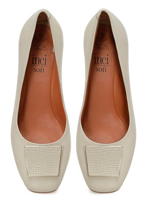 İNCİ Bej Kadın Topuklu Ayakkabı