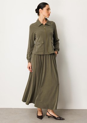 MİCCA Yeşil Kadın Etekli Takım