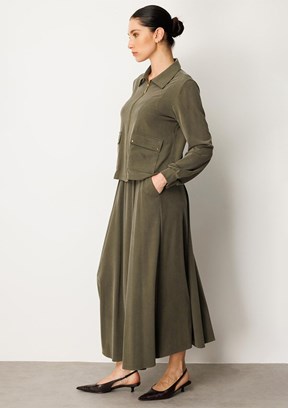 MİCCA Yeşil Kadın Etekli Takım