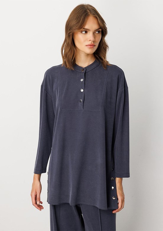 MİCCA Lacivert Kadın Pantolonlu Takım