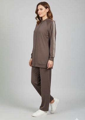 MİCCA Kahverengi Kadın Pantolonlu Takım