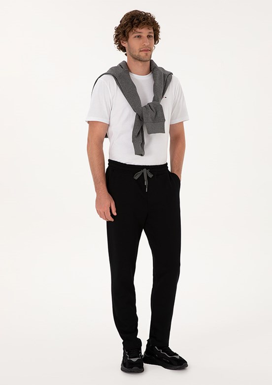 US POLO ASSN Erkek Siyah Slim Pantolon
