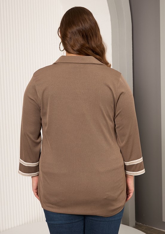 RMG Siyah Kadın Örme Bluz