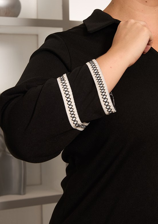 RMG Lacivert Kadın Örme Bluz