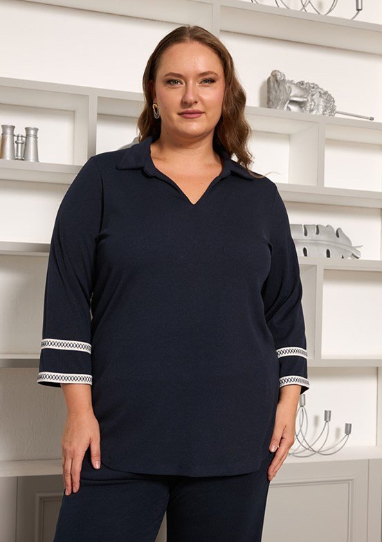 RMG Bej Kadın Örme Bluz