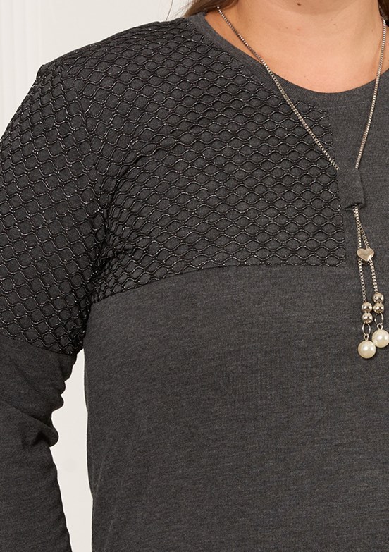 RMG Siyah Kadın Basic Bluz