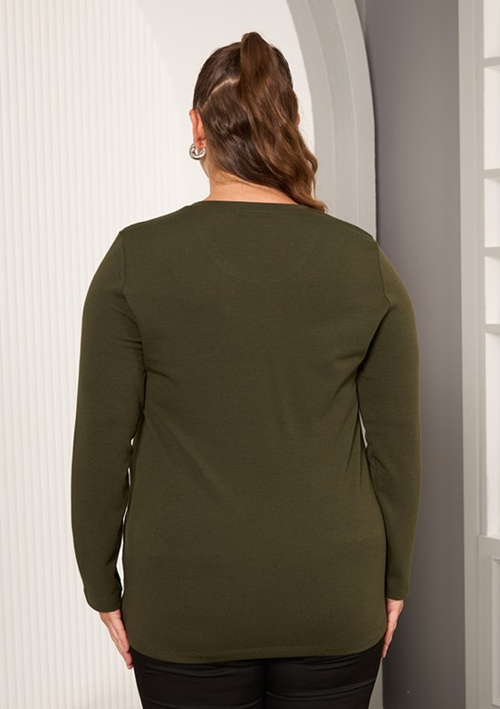 RMG Siyah Kadın Basic Bluz