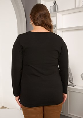 RMG Bordo Kadın Basic Bluz