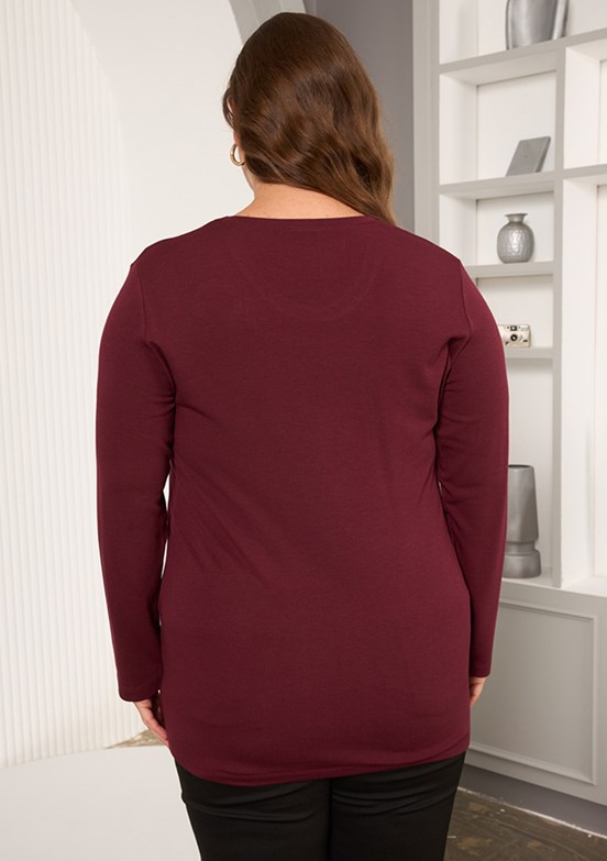 RMG Siyah Kadın Baskılı Bluz