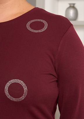 RMG Siyah Kadın Baskılı Bluz