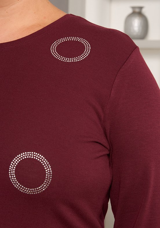 RMG Siyah Kadın Baskılı Bluz