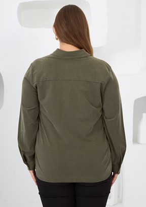 RMG Füme Kadın Uzun Kol Gömlek