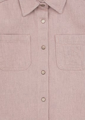 US POLO ASSN Pembe Kız Çocuk Denim Gömlek