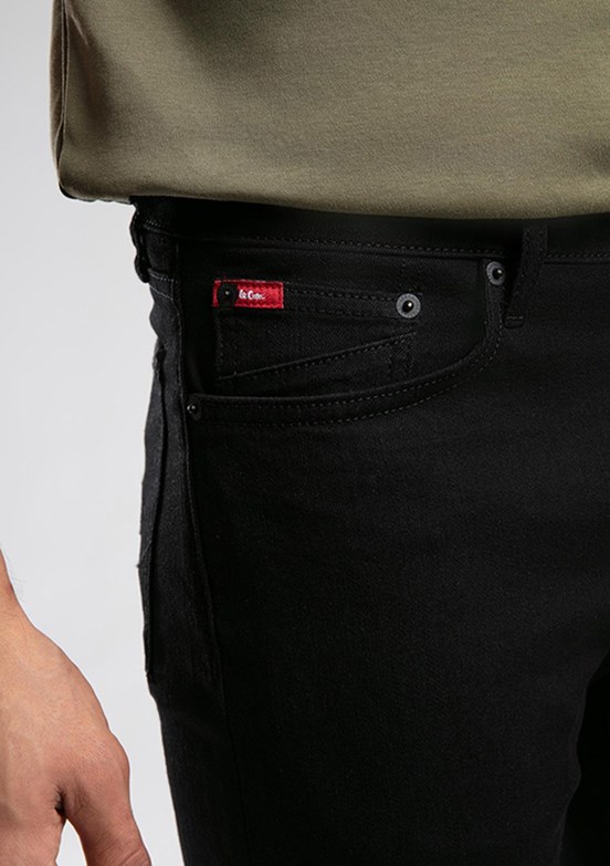 LEE COOPER Siyah Erkek Straight Jean Pantolon