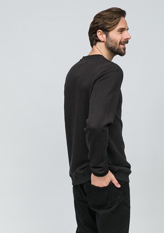 JOHNNY JOE Antrasit Erkek Bisiklet Yaka Sweatshirt