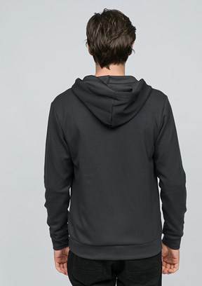 JOHNNY JOE Antrasit Erkek Fermuarlı Kapüşonlu Hırka