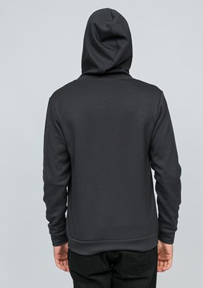 JOHNNY JOE Antrasit Erkek Fermuarlı Kapüşonlu Hırka