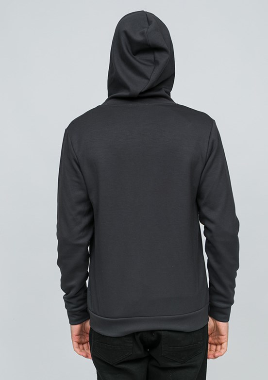 JOHNNY JOE Antrasit Erkek Fermuarlı Kapüşonlu Hırka