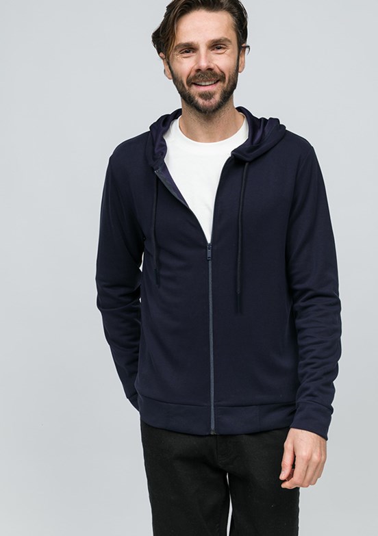 JOHNNY JOE Lacivert Erkek Sweatshirt