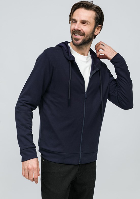 JOHNNY JOE Lacivert Erkek Sweatshirt