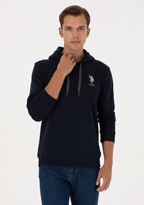 US POLO ASSN Lacivert Erkek Basic Sweatshirt