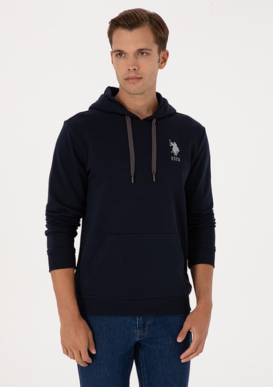US POLO ASSN Lacivert Erkek Basic Sweatshirt