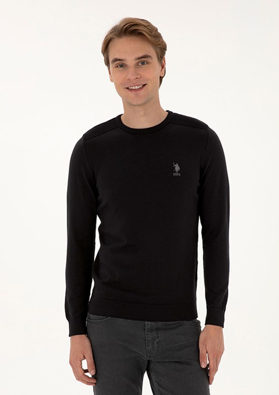 US POLO ASSN Siyah Erkek Basic Kazak
