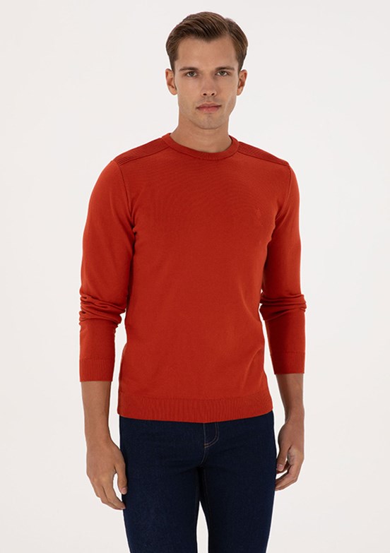 US POLO ASSN Turuncu Erkek Basic Kazak