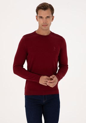 US POLO ASSN Bordo Erkek Basic Kazak