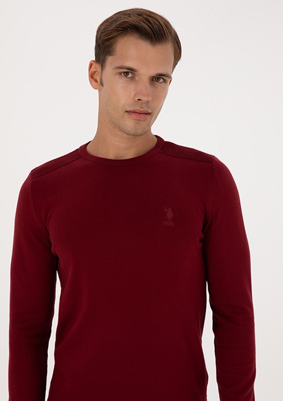 US POLO ASSN Bordo Erkek Basic Kazak
