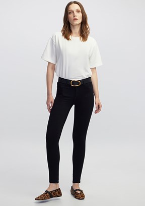 İPEKYOL - IW6250018026 Kadın Siyah Normal Bel Jean Pantolon