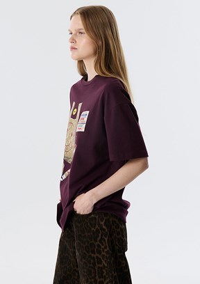 TWİST Bordo Kadın Baskılı T-Shirt