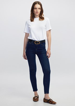 İPEKYOL - IW6250018005 Kadın Lacivert Skinny Jean Pantolon