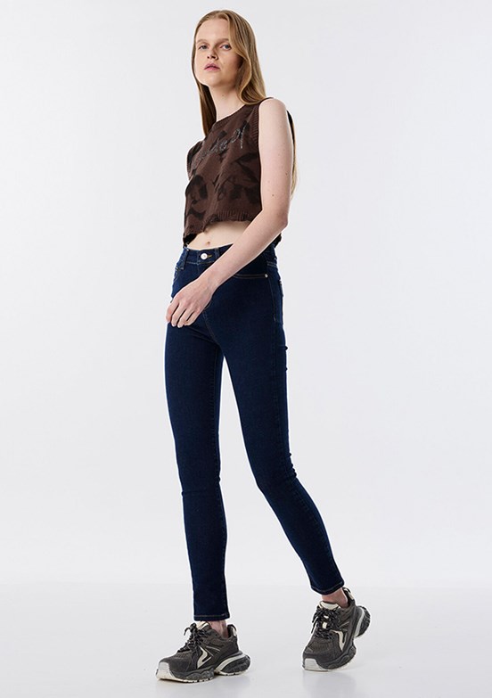 TWİST Lacivert Kadın Skinny Jean Pantolon