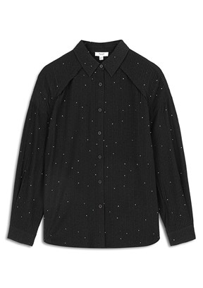 TWİST Siyah Kadın Uzun Kol Gömlek