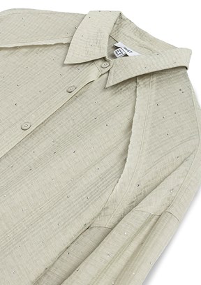 TWİST Bej Kadın Uzun Kol Gömlek