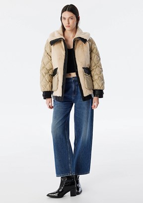 TWİST Beyaz Kadın Basic Mont